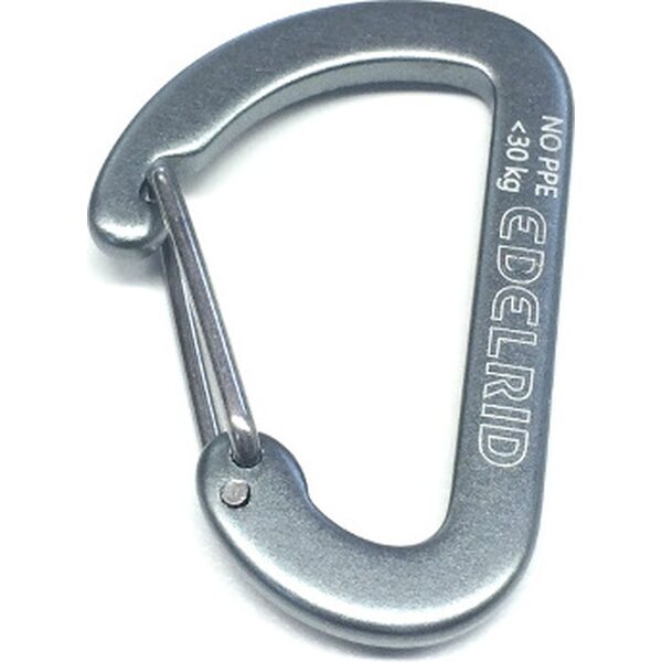 Micro 0 Wiregate Accessory Carabiner 40 mm, Grey
