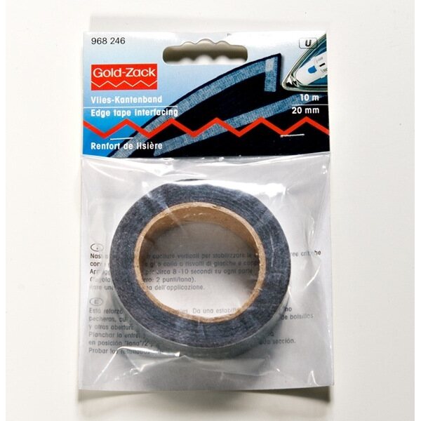 Edge Tape Interfacing 20mm, 10 meters, Grey (2101), Prym 968246