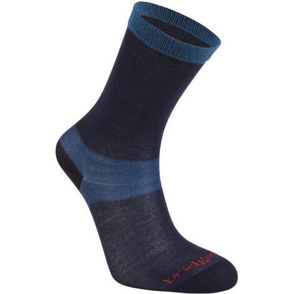 Women's Coolmax Liner Socks Single Pairs, Navy Blue, Bulk 1 pair, M (38-40)