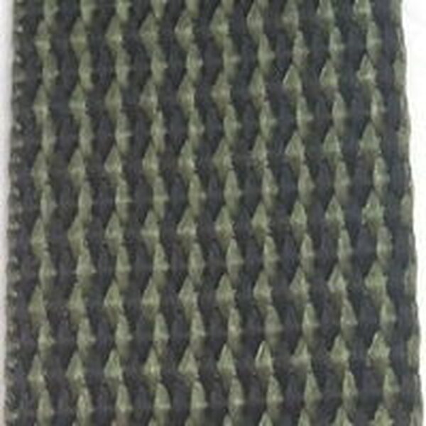 Webbing 25 mm PES, Black / Dark Green, NIR compliant (natural colors also when viewed through night vision devices)