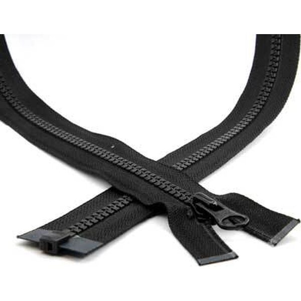 VISLON® 5VS Separating Tooth Zipper, Wide Tape, 75 cm, Top slider differs from picture, Natulon® (Recycled Polyester)