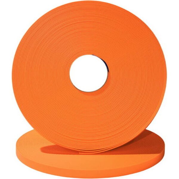 Biothane Beta 15 mm kumipintainen nauha, Kirkas oranssi, Biothane Beta 522