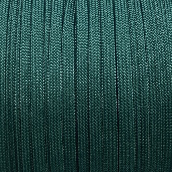 Tubular Flat Coreless Polyester Cord, Emerald green (0191)
