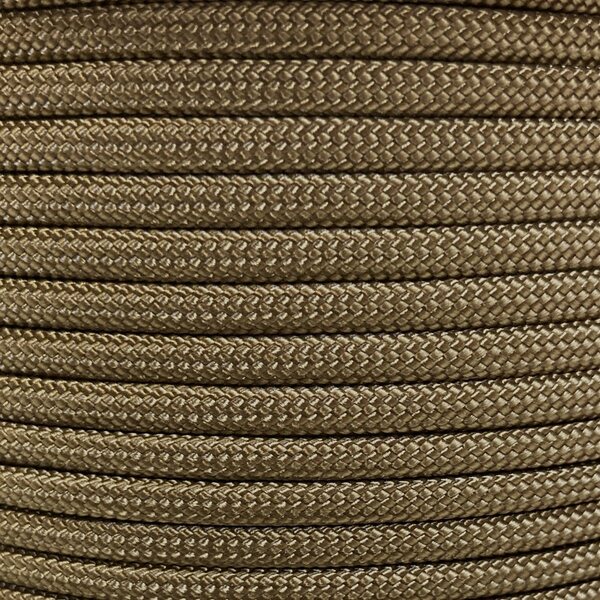 Paracord 550 Type III nailonnyöri, 38 väriä, Kojoottiruskea (012)