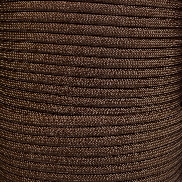 Paracord 550 Type III Nylon Cord, 38 colors, Chocolate brown (178)