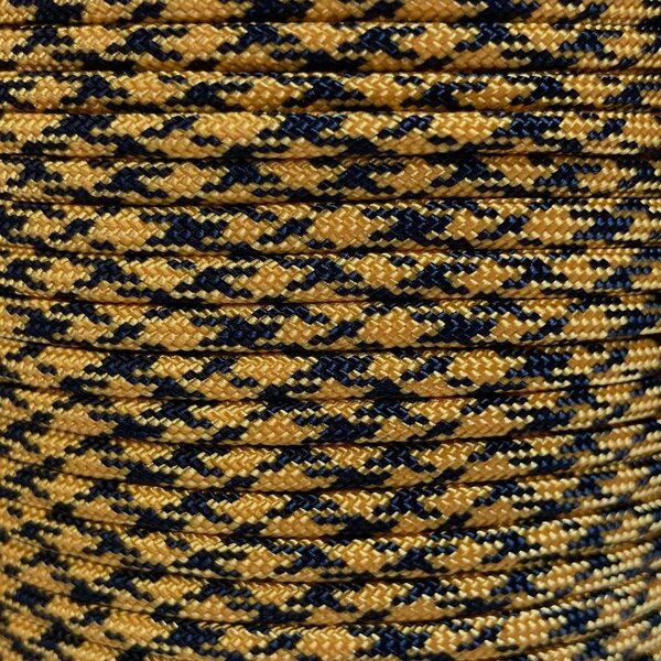 Paracord 550 Type III nailonnyöri, 38 väriä, Oranssimusta gepardi (186)