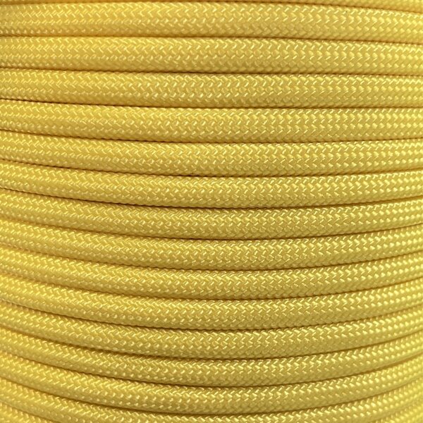 Paracord 550 Type III nailonnyöri, 38 väriä, Pastellin sitruunankeltainen (219)