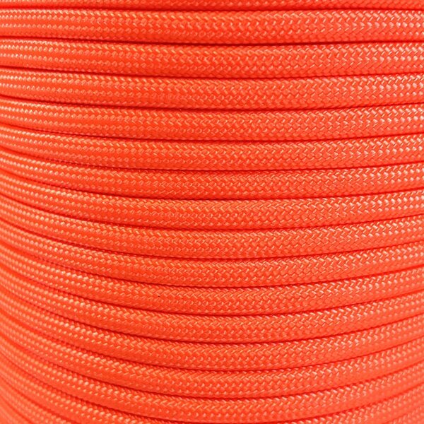 Paracord 550 Type III nailonnyöri, 38 väriä, Näkyvä oranssi (345)