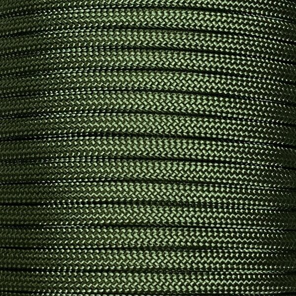 Paracord 550 Type III Nylon Cord, 38 colors, Moss Green (331)
