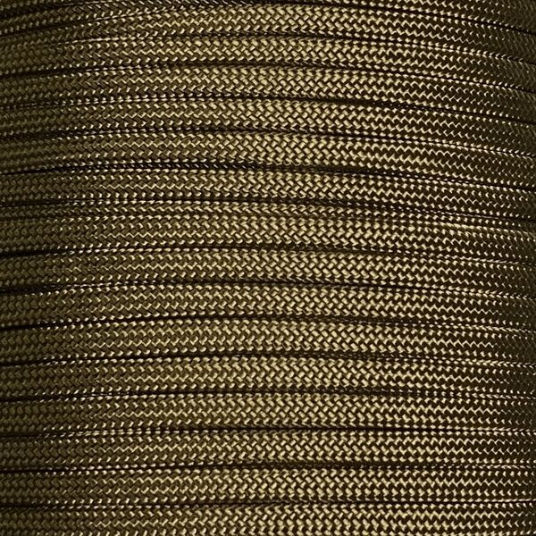 Paracord 550 Type III nailonnyöri, 38 väriä, Vihertävän ruskea pronssi (060)