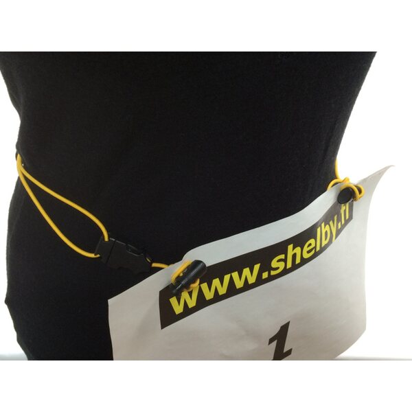Race Bib Number Belt, Yellow