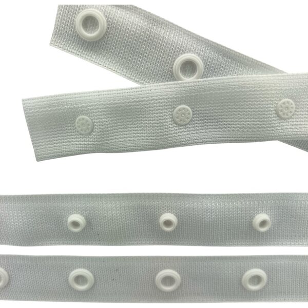 SOFIX®-TW Snap Tape, Snaps in 3 cm intervals, White
