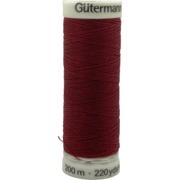 Guetermann #100 Polyester Thread 200 m, 369 - Wine Red