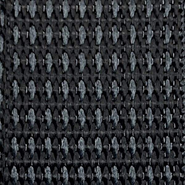 Webbing 25 mm PES, Black / Grey, NIR compliant (natural colors also when viewed through night vision devices)
