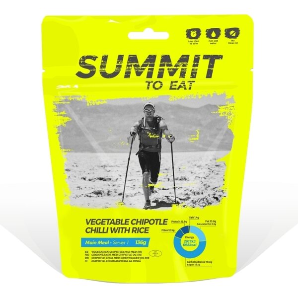 Summit To Eat Vegetable Chipotle Chilli with Rice Outdoor Meal