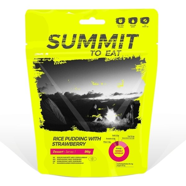 Summit To Eat Mansikkainen riisivanukas - retkiruoka