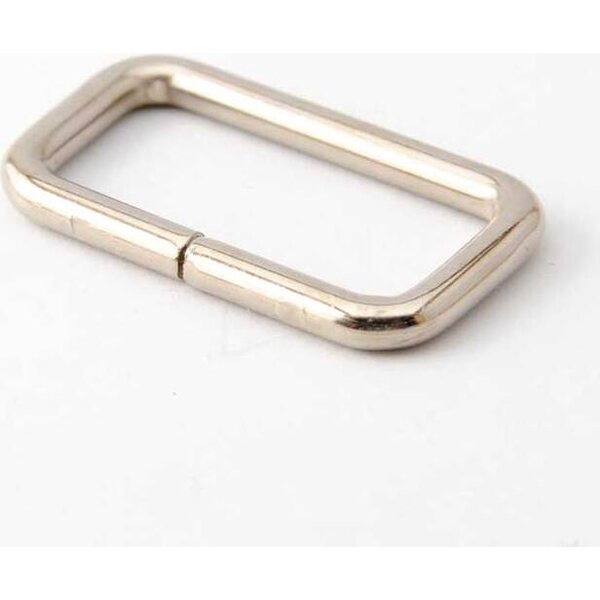 Steel Rectangular Loop 40mm, Nickled