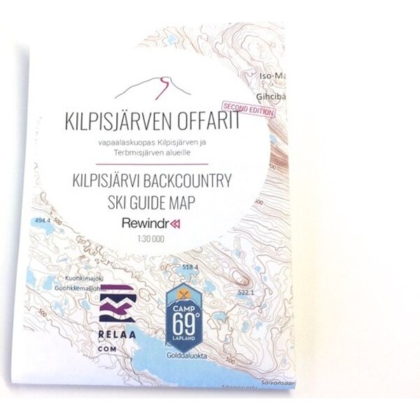 Kilpisjärvi Backcountry Ski Guide Map Second Edition