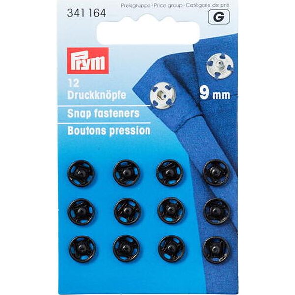 Prym Sew-On 9 mm Snaps