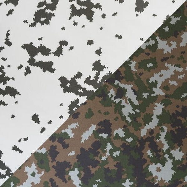 Polycotton in M05 Camouflage, 235 g/m², DWR treated
