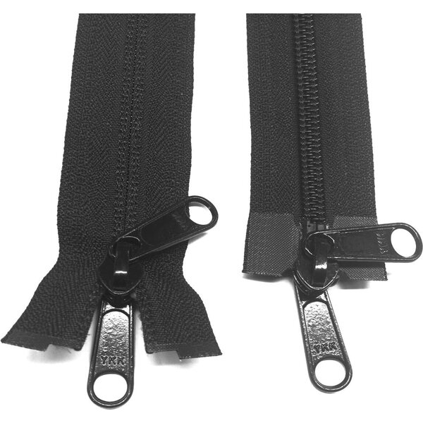 YKK 5C Two-Way Separating Coil Zipper, with Double Pulls