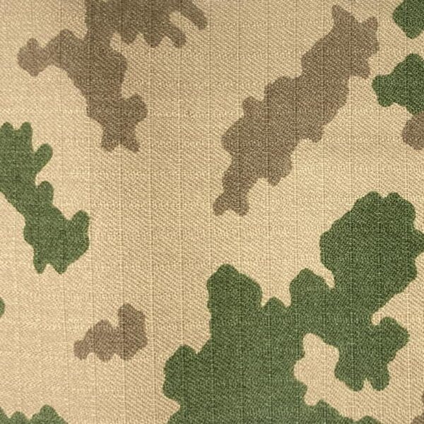 Aramid Viscose Ripstop in M04 Camouflage 200 g/m², DWR treated