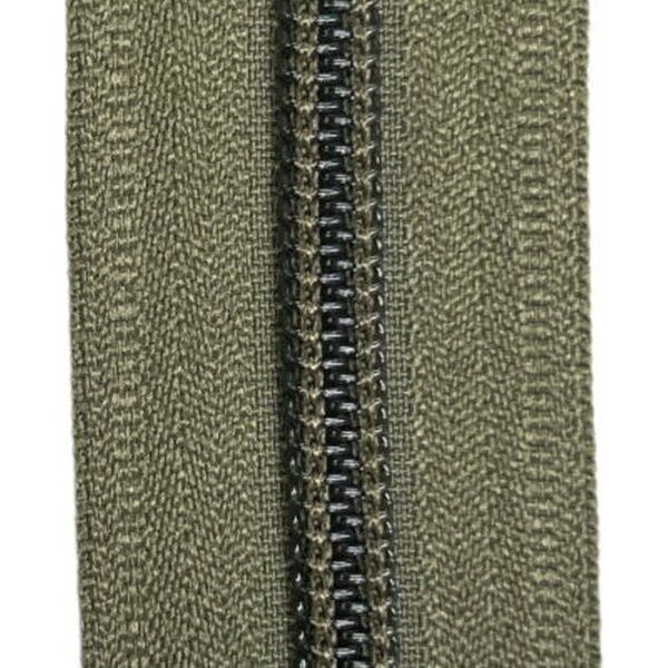 5C Coil Zipper Tape by the Meter, Olive Green, Natulon® (Recycled Polyester)
